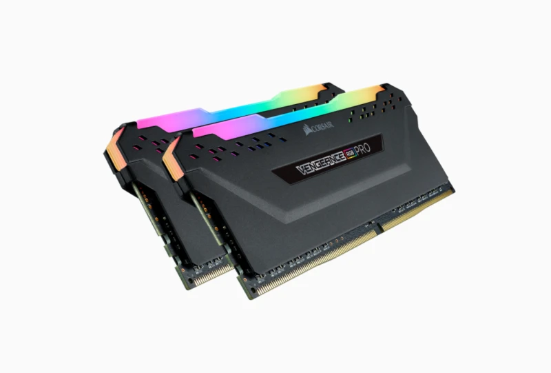 RAM CORSAIR Vengeance RGB PRO 32GB DDR4 3200MHz Unbuffered 16-20-20-38 juodas Šilumos skirstytuvas DIMM