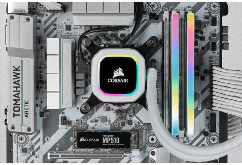RAM Corsair Vengeance RGB Pro SL Baltas 16GB [2x8GB 3200MHz DDR4 CL16 DIMM]