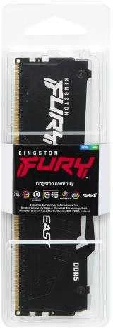 RAM Kingston KF560C30BBEA-32 32GB 6000MT/s DDR5 CL30 DIMM FURY Beast Juodas RGB EXPO | Kingstonas