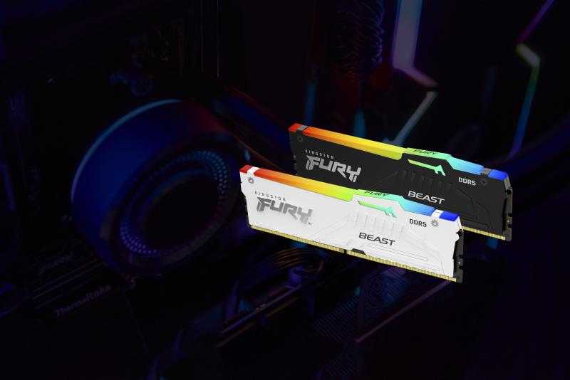 RAM Kingstonas | Fury Beast RGB | 32 komplektas (16GBx2) GB | DDR5 | 5200 MHz | PC/serveris | Registracijos Nr. | ECC Nr