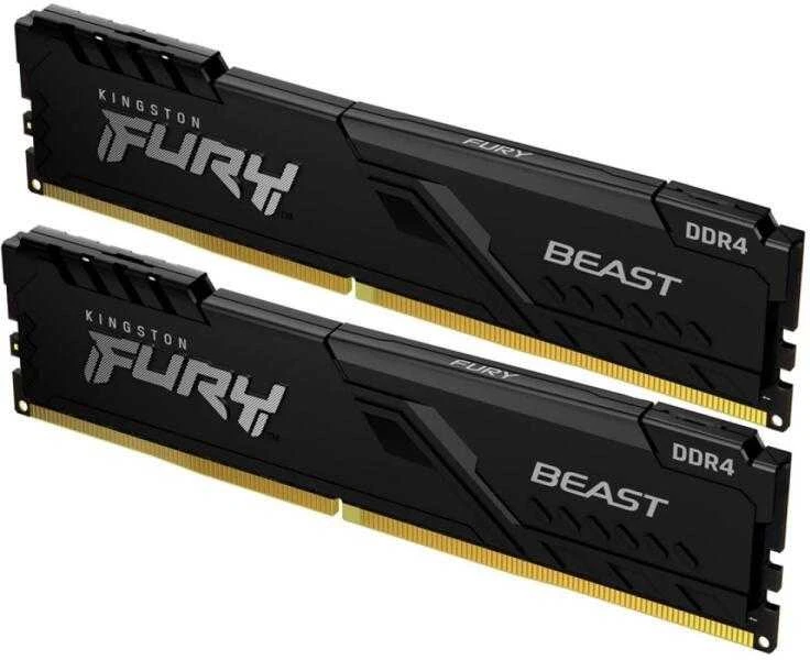 Vidinė atmintis (RAM) Kingston Fury Beast 16GB (2x8GB 3200MHz DDR4 CL16 DIMM)
