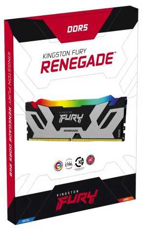 RAM Kingston KF580C38RSAK2-32 32GB 8000MT/s DDR5 CL38 DIMM (2 komplektas) FURY Renegade RGB XMP | Kingstonas