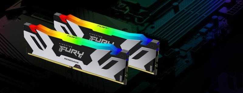 RAM Kingston KF580C38RSAK2-32 32GB 8000MT/s DDR5 CL38 DIMM (2 komplektas) FURY Renegade RGB XMP | Kingstonas