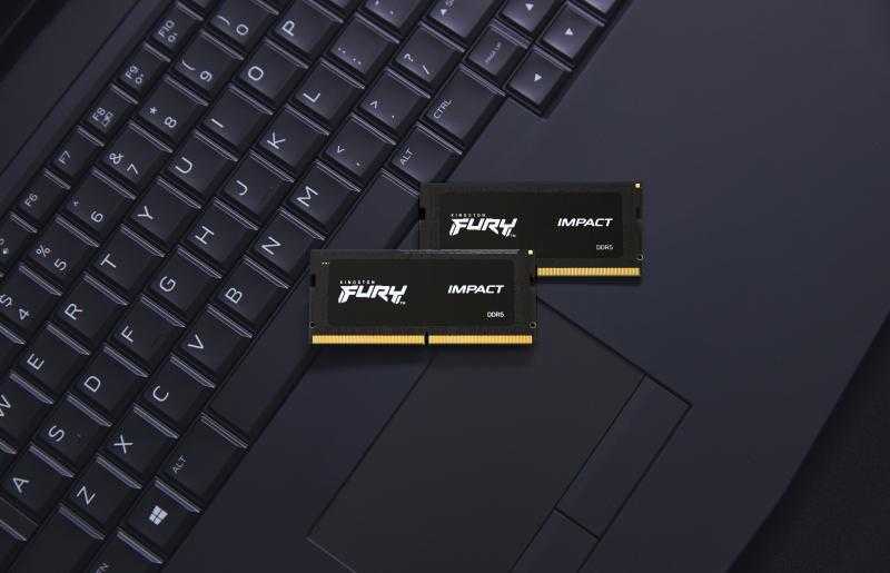 RAM „Kingston KF548S38IB-8“ 8 GB 4800 MHz DDR5 CL38 SODIMM FURY Impact atmintis | „Kingston“