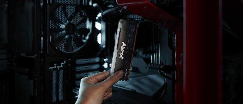 RAM „Kingston KF432C16BB2AK4/64“ 64 GB 3200 MT/s DDR4 CL16 DIMM (4 vnt. rinkinys) „FURY Beast RGB“ | „Kingston“