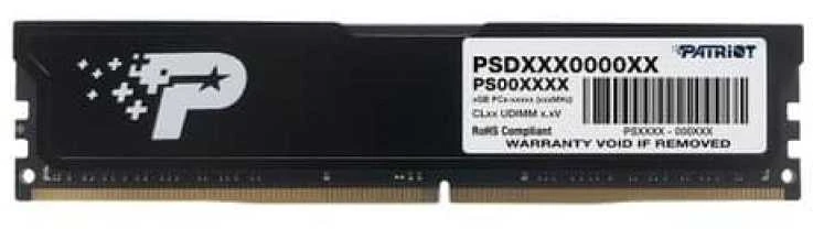 PATRIOT Signature Series 8GB DDR4 1x8GB 3200MHz UDIMM Single