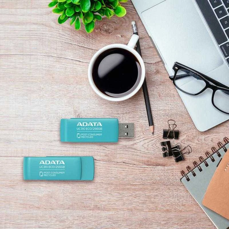 ADATA | USB atmintinė | UC310 ECO | 256 GB | USB A tipo | Žalias