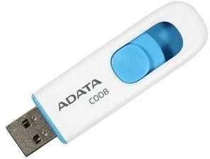 Ištraukiamas atmintukas Adata C008 16GB Baltas/mėlynas