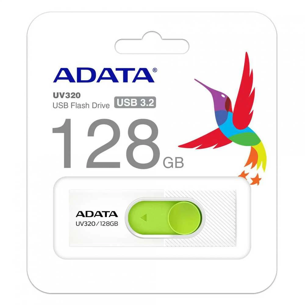 Atmintukas Adata UV320 128GB Baltas/Žalias