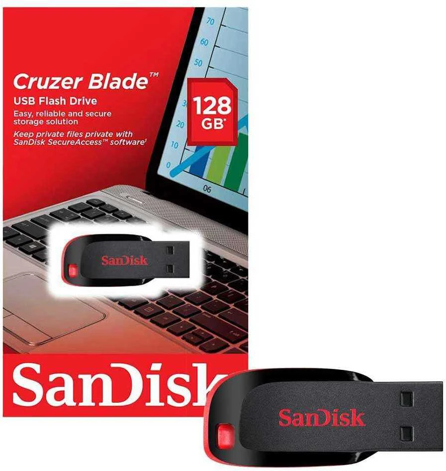 USB laikmena Sandisk Cruzer Blade 128 GB