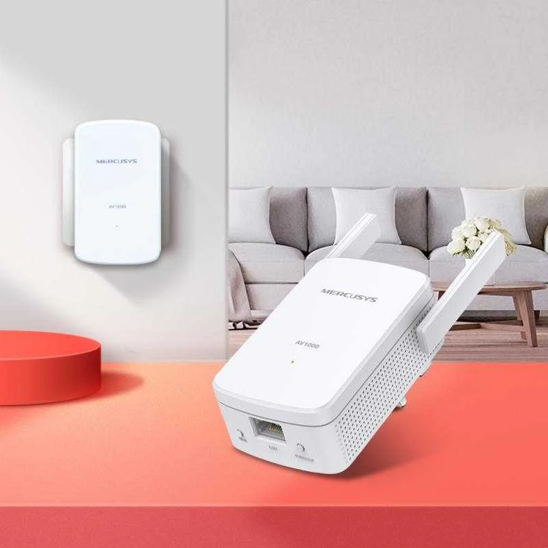Mercusys | AV1000 Gigabit Powerline Wi-Fi Kit | MP510 KIT | 1000 Mbit/s | Ethernet LAN (RJ-45) jungtys 1 | 802.11n