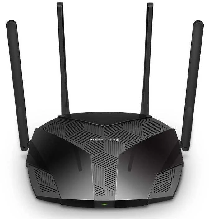 Mercusys | AX1500 WiFi 6 Maršrutizatorius | MR60X | 802.11ax | 1201+300 Mbit/s | 10/100/1000 Mbit/s | Ethernet LAN (RJ-45) jungtys 2 | Tinklelio atramos Nr. | MU-MiMO Taip | Nėra mobiliojo plačiajuosčio ryšio | Antenos tipas Išorinė