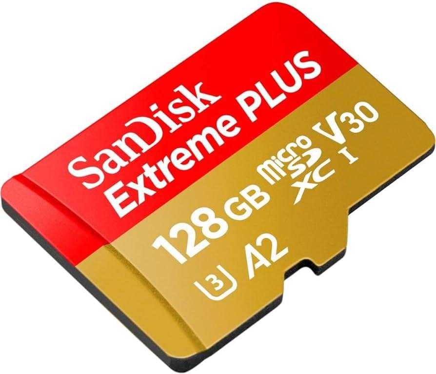 Atminties kortelė SanDisk Extreme PLUS Micro SDXC 128GB + SD adapteris + 2 metai RescuePRO Deluxe iki 200MB/s & 90MB/s Skaitymo/Rašymo greitis A2 C10 V30 UHS-I U3, EAN: 619659188986