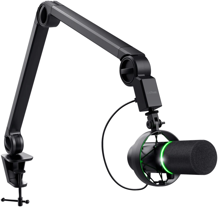 TRUST GXT 255+ Onyx laidinis mikrofonas + laikiklis | USB