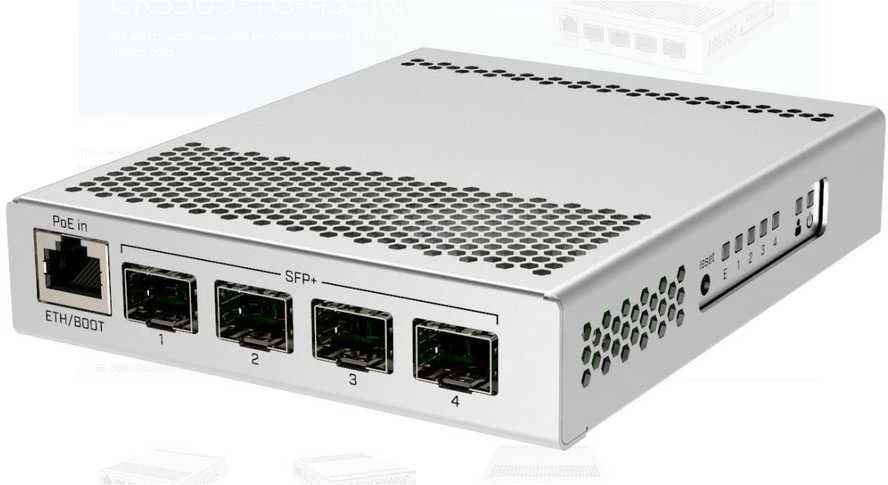 Maršrutizatorius „MikroTik CRS305-1G-4S+OUT FiberBox Plus“ | „MikroTik“ | „FiberBox Plus“ | CRS305-1G-4S+OUT | Gigabito eterneto (varinis) jungčių kiekis: 1 | SFP jungčių kiekis: 4