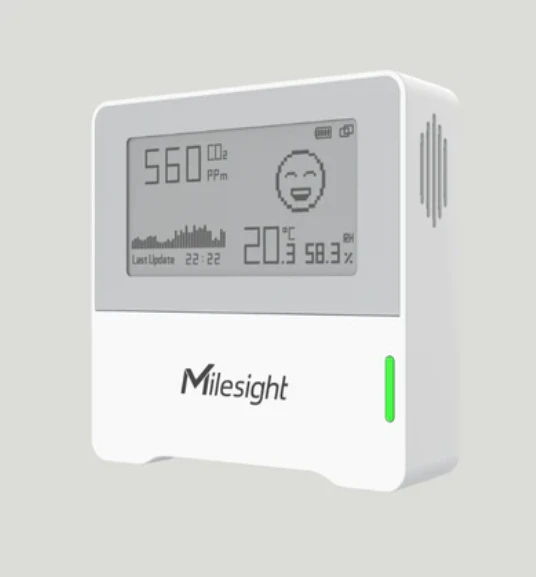 Intelektualus IP30 LoRaWAN oro kokybės jutiklis - baltas - Milesight AM103-868M