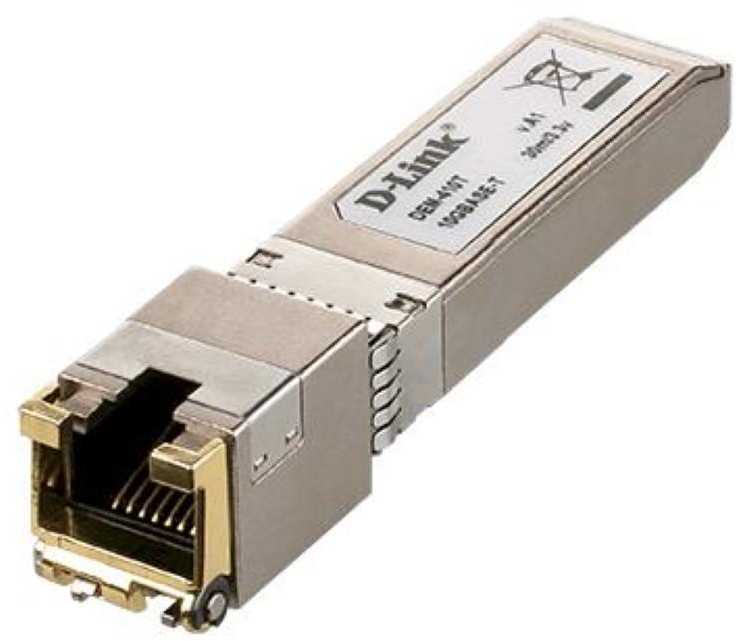 Šakotuvas D-Link DEM-410T tinklo siųstuvų-imtuvų modulis Varis 10000 Mbit/ai SFP+