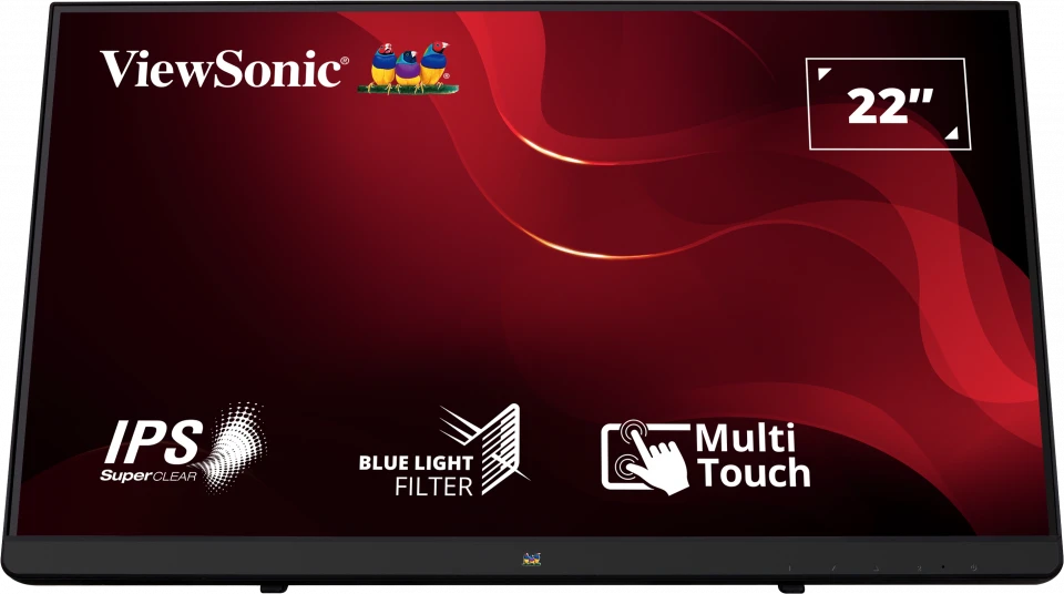 Monitorius ViewSonic TD2230 - 21.5" | IPS | FHD | 5 ms | 60 Hz | Jutiklinis ekranas. Portable