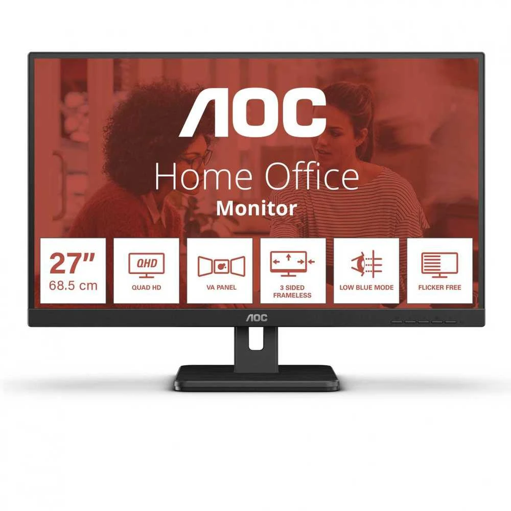 AOC | Monitorius | Q27E3UMF | 27 " | VA | QHD | 16:9 | 75 Hz | 2560 x 1440 | 300 cd/m² | HDMI jungtys quantity 1 | Juodas