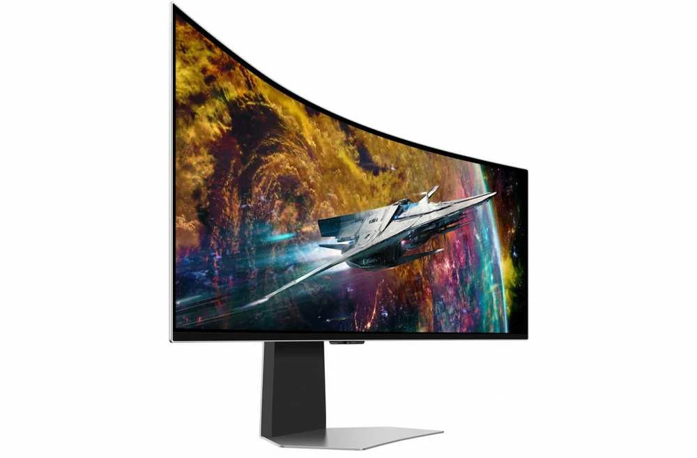 Samsung | Odyssey OLED G9 G95SC Monitorius | LS49CG950SUXDU | 49 " | QHD | 32:9 | 240 Hz | 0.03 ms | 5120 x 1440 | 250 cd/m² | HDMI jungtys quantity 1 | Sidabrinis