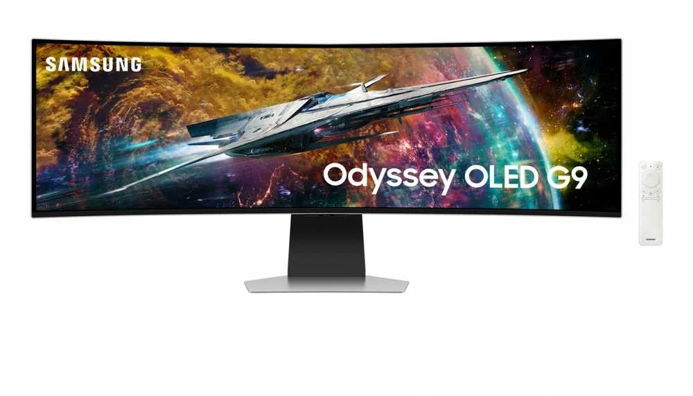 Samsung | Odyssey OLED G9 G95SC Monitorius | LS49CG950SUXDU | 49 " | QHD | 32:9 | 240 Hz | 0.03 ms | 5120 x 1440 | 250 cd/m² | HDMI jungtys quantity 1 | Sidabrinis