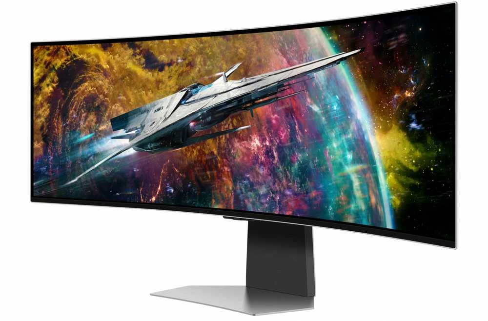 Samsung | Odyssey OLED G9 G95SC Monitorius | LS49CG950SUXDU | 49 " | QHD | 32:9 | 240 Hz | 0.03 ms | 5120 x 1440 | 250 cd/m² | HDMI jungtys quantity 1 | Sidabrinis