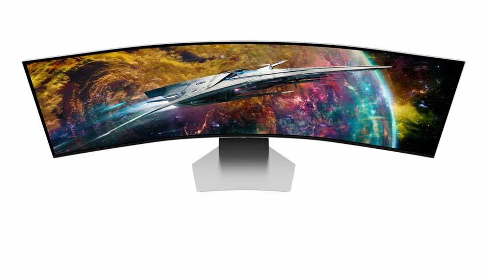 Samsung | Odyssey OLED G9 G95SC Monitorius | LS49CG950SUXDU | 49 " | QHD | 32:9 | 240 Hz | 0.03 ms | 5120 x 1440 | 250 cd/m² | HDMI jungtys quantity 1 | Sidabrinis