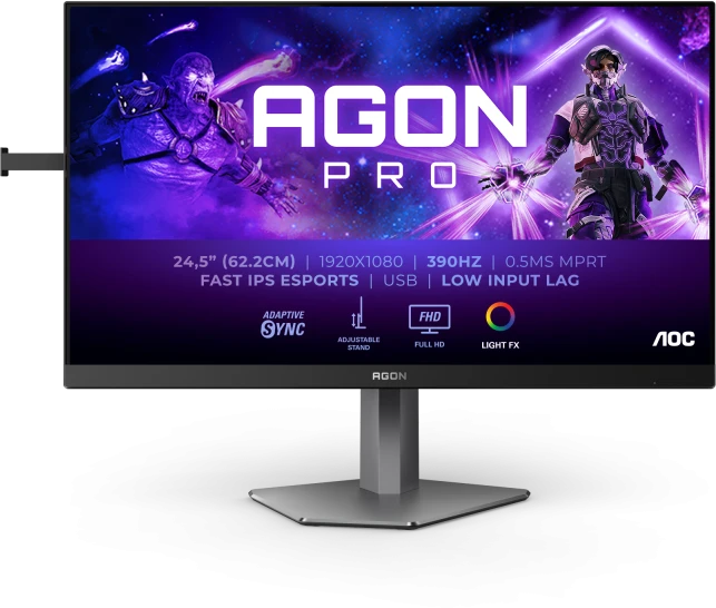 Monitorius AOC AG256FS 24.5inch 1920x1080 0.5ms 2xHDMI DP USB Juodas/Pilkas