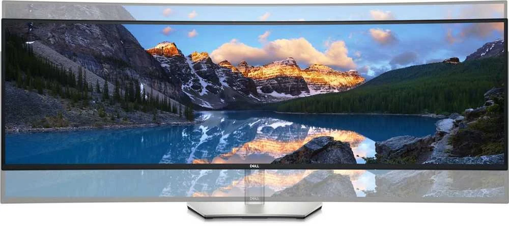 Monitorius Dell UltraSharp U4924DW, 49" Dual QHD (5120x1440) lenktas, IPS Black, 32:9, 60Hz, USB-C 90W, KVM, garsiakalbiai