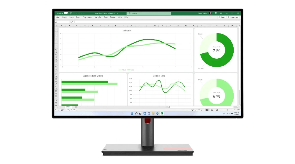 Monitorius Lenovo | ThinkVision | P27q-30 | 27 " | IPS | QHD | 16:9 | 60 Hz | 6 ms | 2560 x 1440 | 350 cd/m² | HDMI jungtys quantity 1 | Juodas | Garantija 36 mėn.