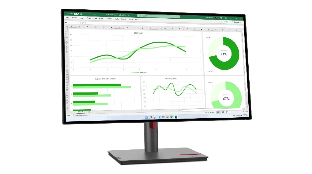 Monitorius Lenovo | ThinkVision | P27q-30 | 27 " | IPS | QHD | 16:9 | 60 Hz | 6 ms | 2560 x 1440 | 350 cd/m² | HDMI jungtys quantity 1 | Juodas | Garantija 36 mėn.
