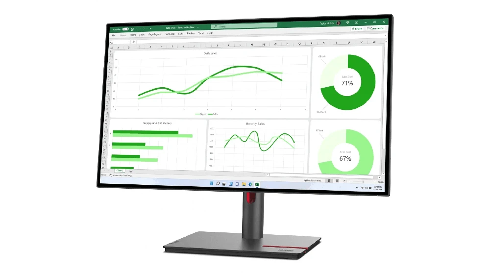 Monitorius Lenovo | ThinkVision | P27q-30 | 27 " | IPS | QHD | 16:9 | 60 Hz | 6 ms | 2560 x 1440 | 350 cd/m² | HDMI jungtys quantity 1 | Juodas | Garantija 36 mėn.