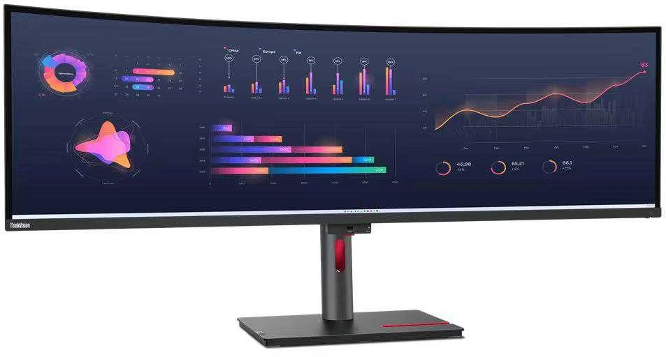 Monitorius Lenovo | ThinkVision | P49w-30 | 49 " | IPS | 32:9 | 60 Hz | 4 ms | 5120 x 1440 | 350 cd/m² | HDMI jungtys quantity 2 | Juodas | Garantija 36 mėn.