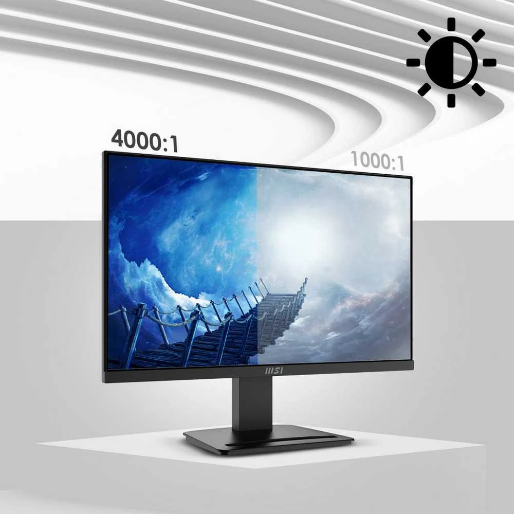 Monitorius MSI PRO MP2412 / 23.8" / VA /1920 x 1080 (FHD)/16:9/ 100 Hz /300 cd/m2/ 4 ms / Juodas