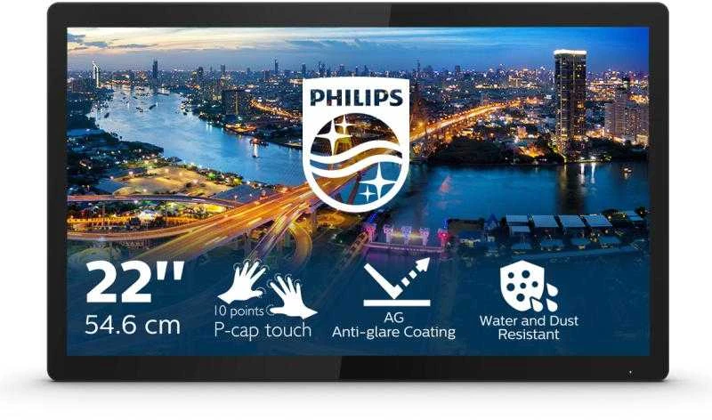 Monitorius MMD-MONITORIAI & EKRANAI PHILIPS 222B1TFL/00 22 colių 16:9 IPS FHD 60Hz 400cd/m2 D-SUB DVI HDMI DP 2xUSB3.2