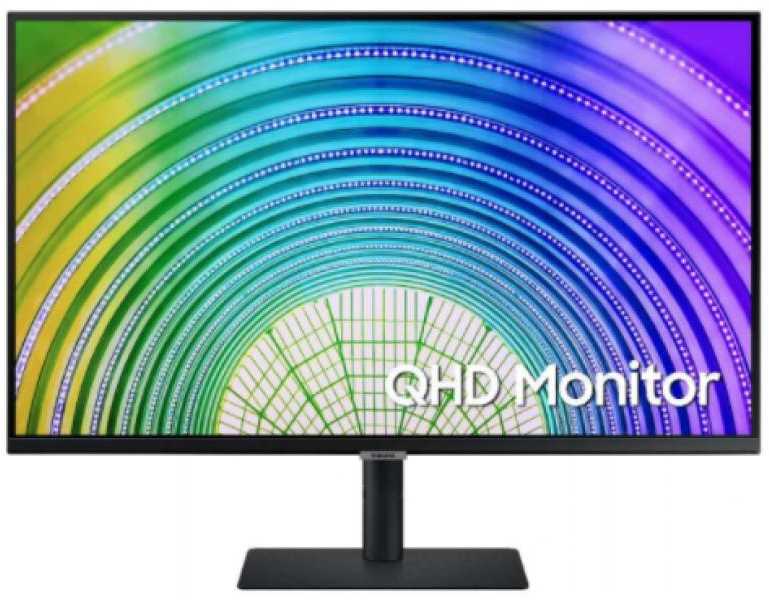 Monitorius SAMSUNG S32A600U 32inch Bezelless 16:9 2560x1440 VA 4ms HDR10 HAS/Swivel/Pivot/Tilt 130mm HDMI/DP/USB-C 90W LAN USB3-HUB VESA 100