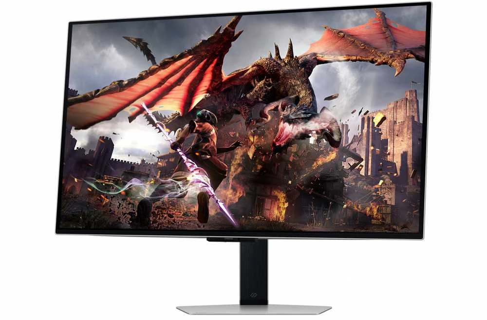 Monitorius Samsung | LS32DG802SUXDU | 32 " | OLED | 4K | 16:9 | 240 Hz | 0.03 ms | 3840 x 2160 pikselių | 200 cd/m² | HDMI jungtys quantity 2 | Sidabrinis
