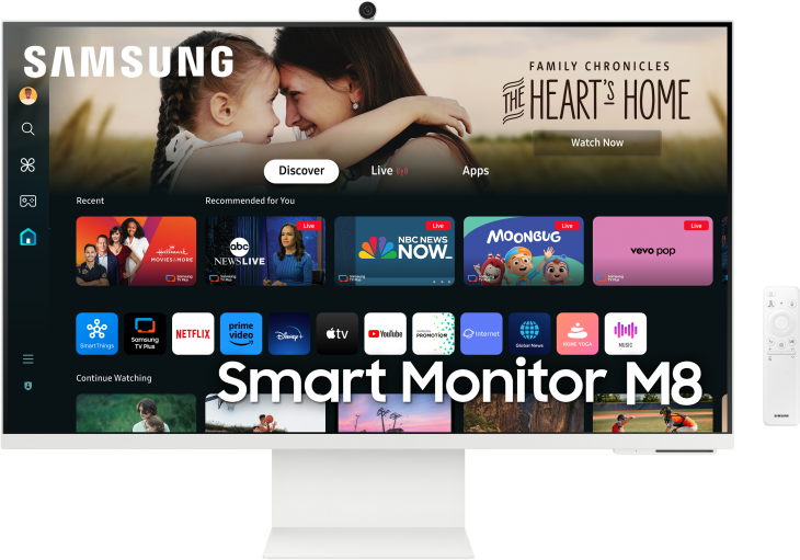 Monitorius Samsung | LS32DM801UUXDU | 32 " | VA | 16:9 | 60 Hz | 4 ms | 3840 x 2160 pikselių | 400 cd/m² | HDMI jungtys quantity 1 | Baltas
