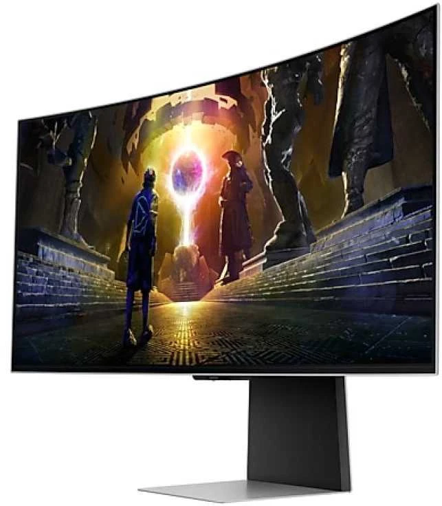Monitorius Samsung | LS34DG850SUXDU | 34 " | OLED | 21:9 | 175 Hz | 0.03 ms | 3440 x 1440 pikselių | HDMI jungtys quantity 2 | Sidabrinis
