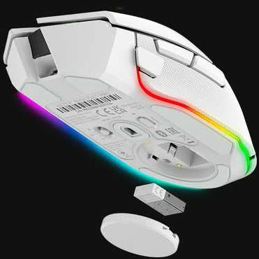 Razer | Basilisk V3 Pro | Wireless | Pelė žaidimams | Bluetooth | Baltas | Yes