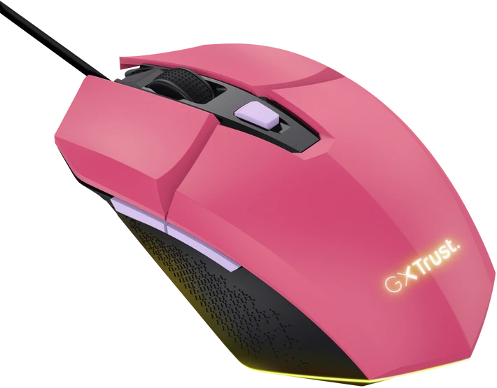 Pelė žaidimams Trust GXT 109 Felox usb 2.0, rožinė