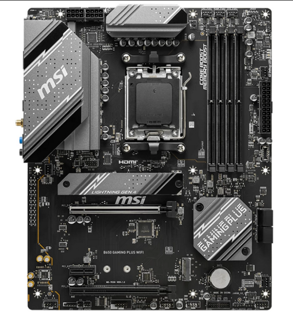 Pagrindinė plokštė MSI AMD B650 GAMING PLUS WIFI, SAM5, ATX