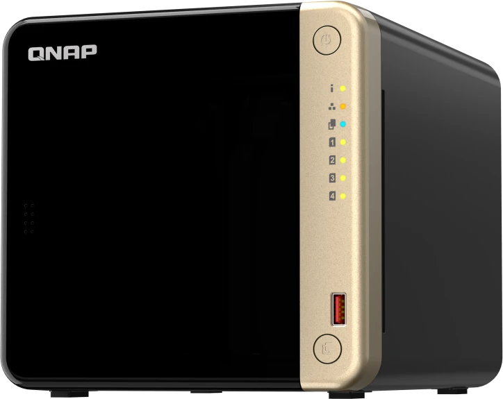 Serveris QNAP | 4 skyrių stalinis NAS | TS-464-8G | Intel Celeron | N5095 4 branduolių | Procesoriaus dažnis 2,9 GHz | 8 GB