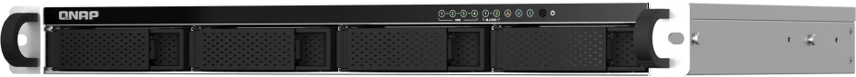 QNAP TS-464eU NAS Rack (1U) Intel® Celeron® N5095 8 GB DDR4 0 TB QNAP Turbo System Aliuminio, Juodas