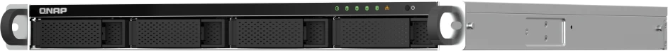 QNAP TS-464U NAS Rack (1U) Intel® Celeron® N5095 8 GB DDR4 0 TB QNAP Turbo System Aliuminio, Juodas