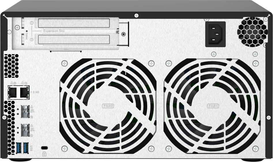Qnap Systems QNAP TS-832PX-4G 8 skyrių NAS serveris AL324 1.7GHz keturių branduolių 4GB DDR4 SODIMM maks. 16GB 2x10GbE SFP+ LAN + 2x2.5GbE
