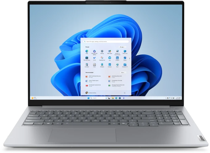 Lenovo ThinkBook 16 G8 IRL Intel Core 5 210H Nešiojamas kompiuteris 40.6 cm (16") WUXGA 16 GB DDR5-SDRAM 512 GB SSD Wi-Fi 6E (802.11ax) English Pilkas