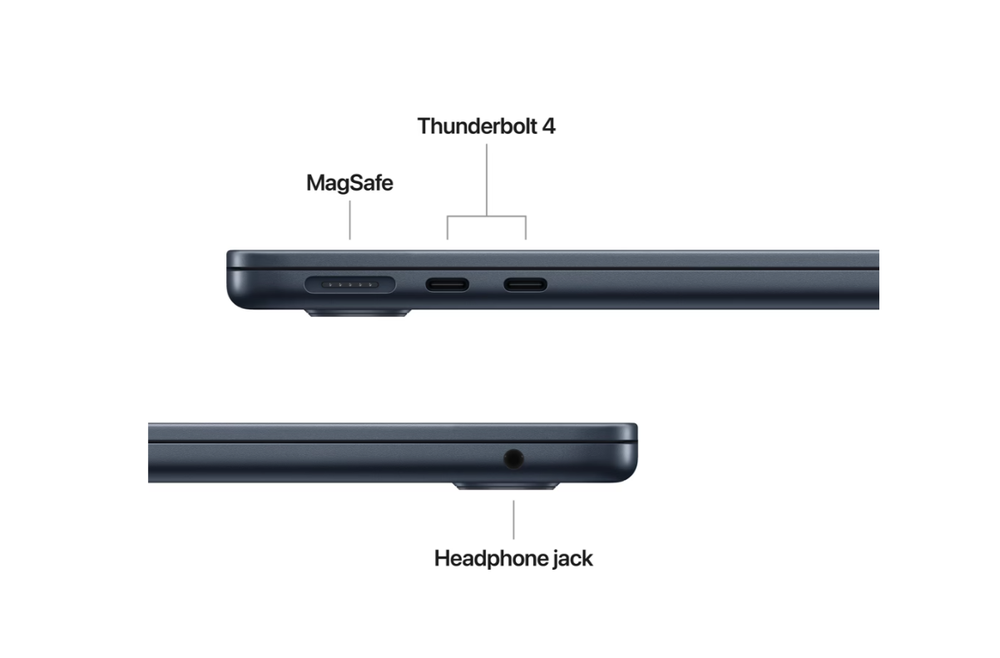 Nešiojamas kompiuteris MacBook Air 13 colių Apple M4 10C CPU, 10C GPU/24GB/512GB SSD/Midnight/INT
