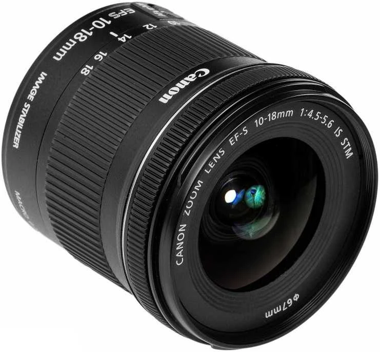 Canon EF-S10-18ISSTM „Ultra“ platus objektyvas Juoda