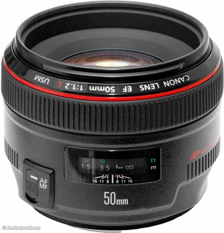 Objektyvas Canon EF 50mm f/1.2L USM SLR Juoda